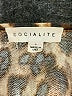 Socialite Animal Print Brown Black Jumpsuit Size L - photo 4