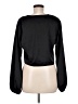 Just Fab 100% Polyester Black Long Sleeve Blouse Size M - photo 2