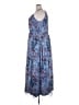 Candalite 100% Polyester Floral Blue Casual Dress Size 2X - photo 5