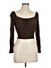 Ambiance 100% Rayon Brown Long Sleeve Top Size L - photo 1