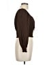 Ambiance 100% Rayon Brown Long Sleeve Top Size L - photo 4