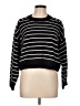 T Tahari Stripes Black Pullover Sweater Size L - photo 1
