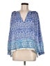 J.Crew Blue 3/4 Sleeve Blouse Size 6 - photo 1