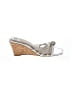 Paige 100% Leather Silver Wedges Size 6 1/2 - photo 1