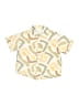 Zara Print Yellow Short Sleeve Button-Down Shirt Size 3 - 4 - photo 1