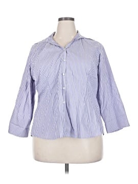 Lands' End 3/4 Sleeve Button-Down Shirt (view 1)