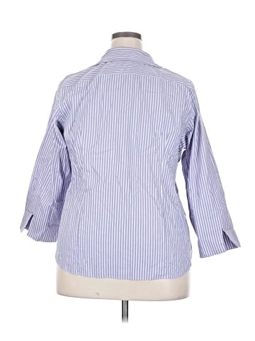 Lands' End 3/4 Sleeve Button-Down Shirt (view 2)