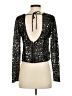 Free People 100% Polyester Black Long Sleeve Top Size XS - photo 2