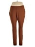 Lands' End Solid Brown Active Pants Size 16 - 18 - photo 1