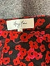 Hey you 100% Polyester Floral Red Casual Skirt Size 6 - photo 4