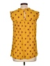 Old Navy 100% Rayon Yellow Sleeveless Blouse Size L - photo 2