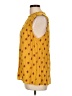 Old Navy 100% Rayon Yellow Sleeveless Blouse Size L - photo 5