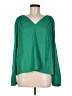Ann Taylor LOFT 100% Polyester Green Long Sleeve Blouse Size M - photo 1