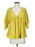 ASOS Design 100% Polyester Yellow 3/4 Sleeve Blouse Size 4 - photo 1