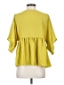 ASOS Design 100% Polyester Yellow 3/4 Sleeve Blouse Size 4 - photo 2