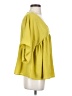 ASOS Design 100% Polyester Yellow 3/4 Sleeve Blouse Size 4 - photo 4