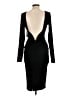 Lulus Solid Black Cocktail Dress Size L - photo 2