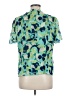 CAbi 100% Polyester Green Short Sleeve Blouse Size M - photo 2