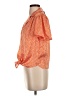 Eclair Orange Short Sleeve Blouse Size S - photo 5