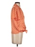 Eclair Orange Short Sleeve Blouse Size S - photo 4