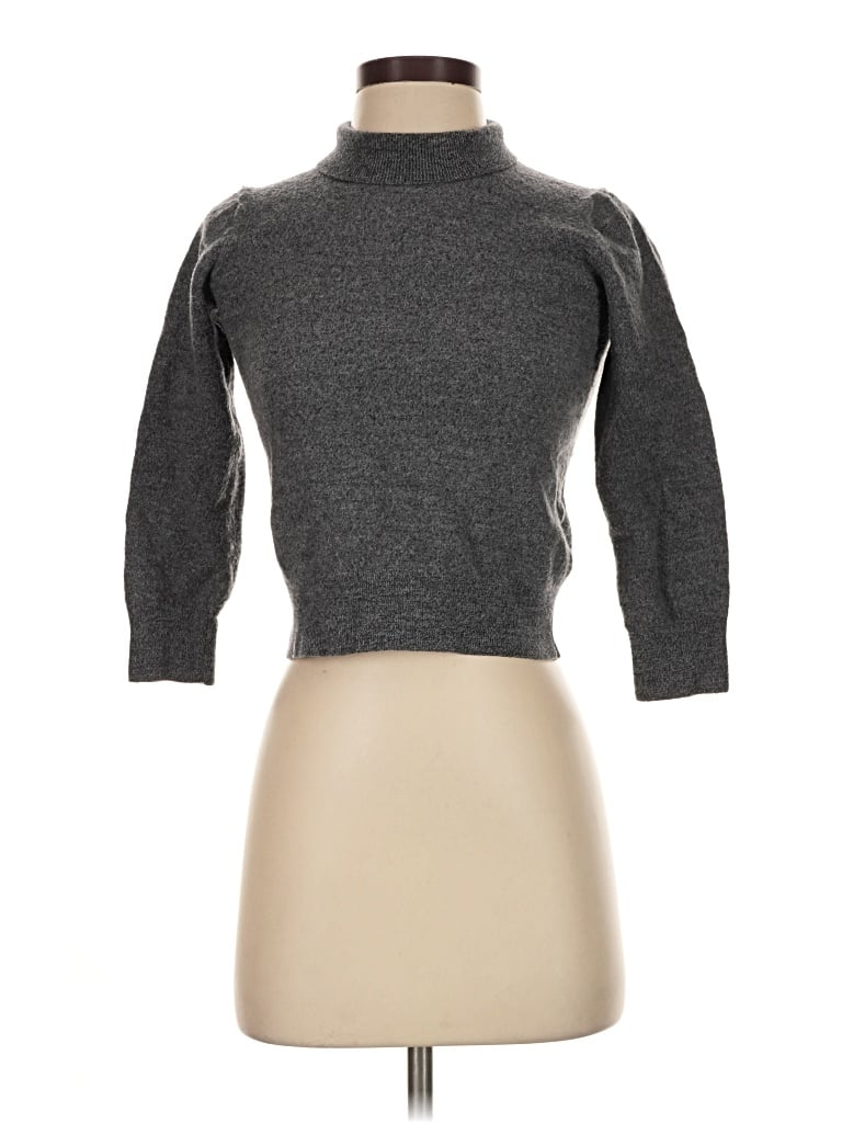 Pre-owned Club Monaco Wool Pullover Sweater In Gray
