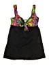 Longitude Paisley Black Swimsuit Top Size 14 - photo 1