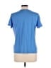 Basic Editions 100% Cotton Blue Short Sleeve Blouse Size L - photo 2