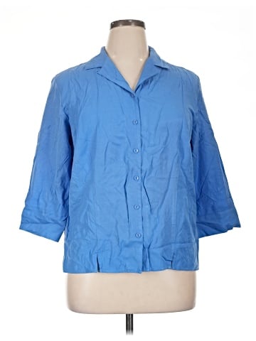 Karen Scott 3/4 Sleeve Button-Down Shirt (view 1)
