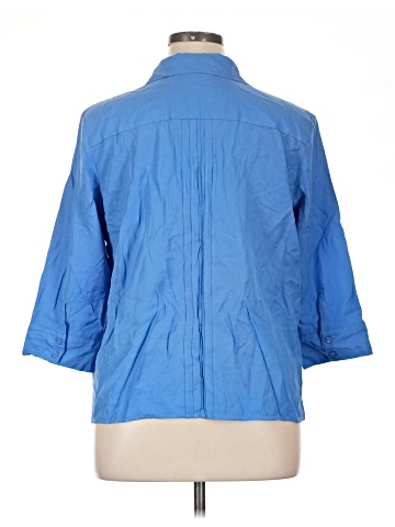 Karen Scott 3/4 Sleeve Button-Down Shirt (view 2)