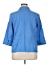 Karen Scott Blue 3/4 Sleeve Button-Down Shirt Size XL - photo 2