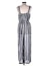 Derek Heart Stripes Gray Jumpsuit Size XL - photo 2