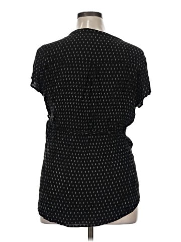 Full Moon Maternity Short Sleeve Blouse (view 2)
