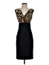 Cache Animal Print Black Cocktail Dress Size 2 - photo 1