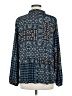 Ann Taylor LOFT 100% Polyester Blue Long Sleeve Blouse Size M - photo 2