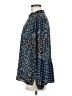 Ann Taylor LOFT 100% Polyester Blue Long Sleeve Blouse Size M - photo 5