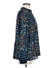 Ann Taylor LOFT 100% Polyester Blue Long Sleeve Blouse Size M - photo 4