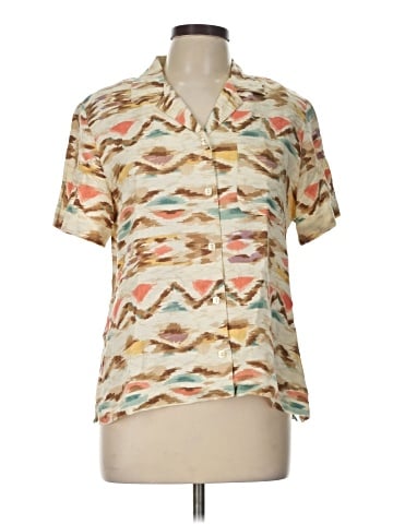 Alfred Dunner Short Sleeve Button-Down Shirt (view 1)