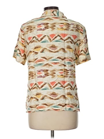 Alfred Dunner Short Sleeve Button-Down Shirt (view 2)
