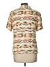 Alfred Dunner Print Tan Short Sleeve Button-Down Shirt Size L (estimated) - photo 2