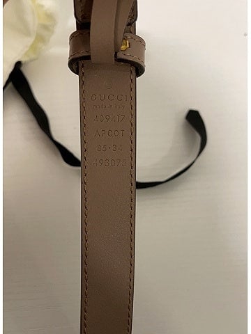 Gucci GG Marmont Thin Leather Belt (view 2)