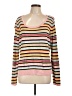 Talbots Stripes Pink Pullover Sweater Size XL - photo 1