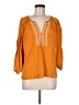 Left Coast by Dolan Orange 3/4 Sleeve Blouse Size M - photo 1