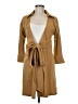 Diane von Furstenberg 100% Wool Tan Wool Coat Size 6 - photo 1