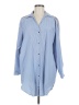 Zara Blue Long Sleeve Button-Down Shirt Size M - photo 1