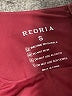 REORIA Burgundy Long Sleeve Top Size S - photo 7