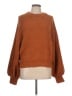 Free People Solid Brown Pullover Sweater Size L - photo 1