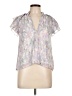 Koko + Mason Tie-dye Silver Short Sleeve Blouse Size L (estimated) - photo 1