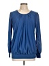 Timeson Blue Long Sleeve Blouse Size L - photo 1