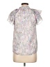 Koko + Mason Tie-dye Silver Short Sleeve Blouse Size L (estimated) - photo 2