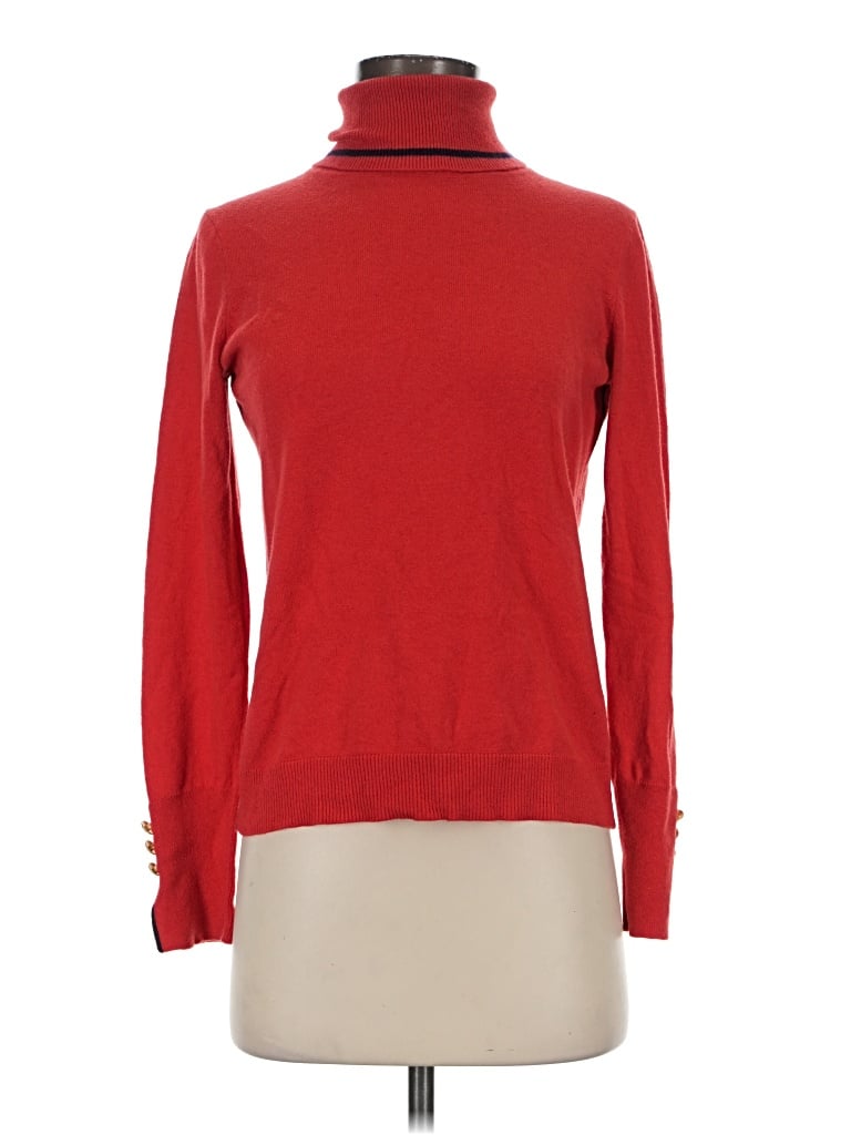 Pre-owned Court & Rowe Turtleneck Sweater In Red